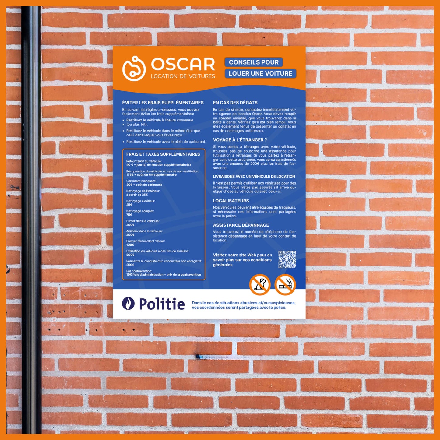 Avoid fees sign - A3