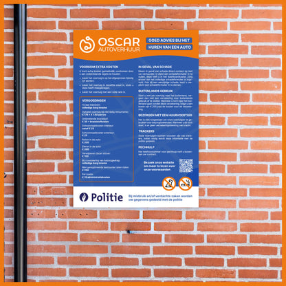 Avoid fees sign - A3