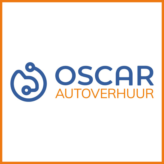 Contour sticker with orange and blue logo 300x80