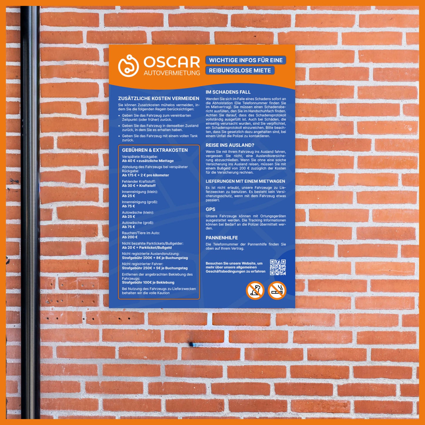 Avoid fees sign - A3