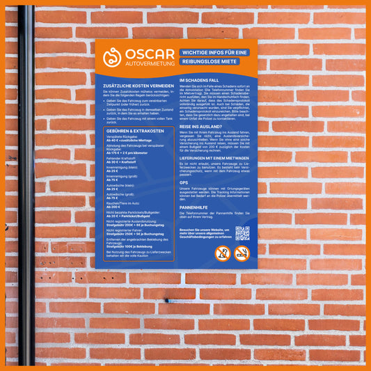 Schild „Gebühren vermeiden“ – A3