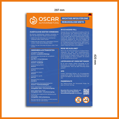 Avoid fees sign - A3