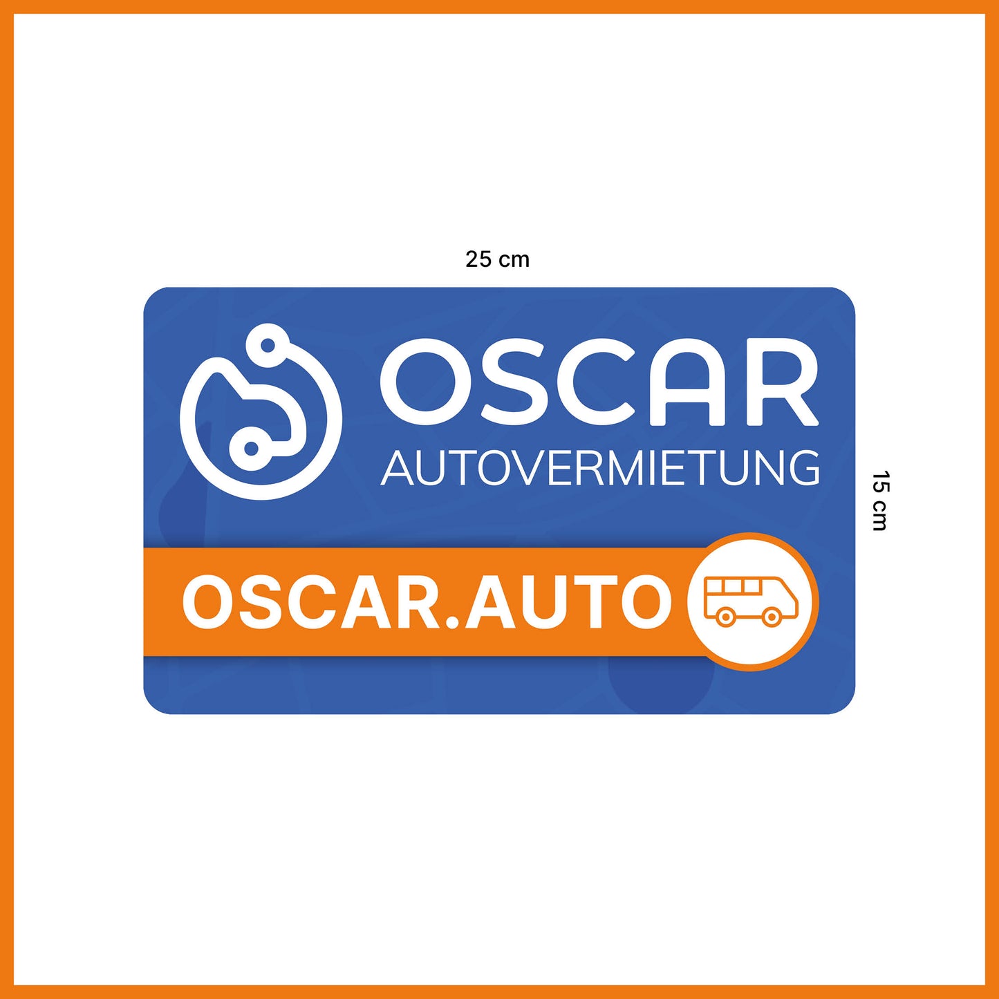 Aufkleber für Kleinbus