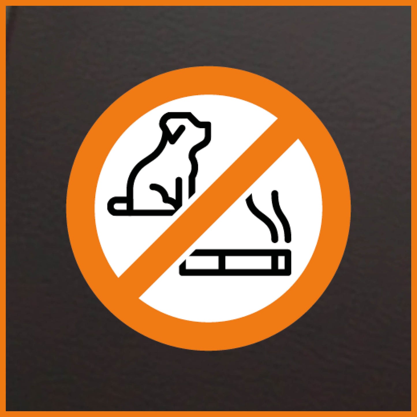 Sticker 'Niet roken + Geen dieren' (5 stuks)