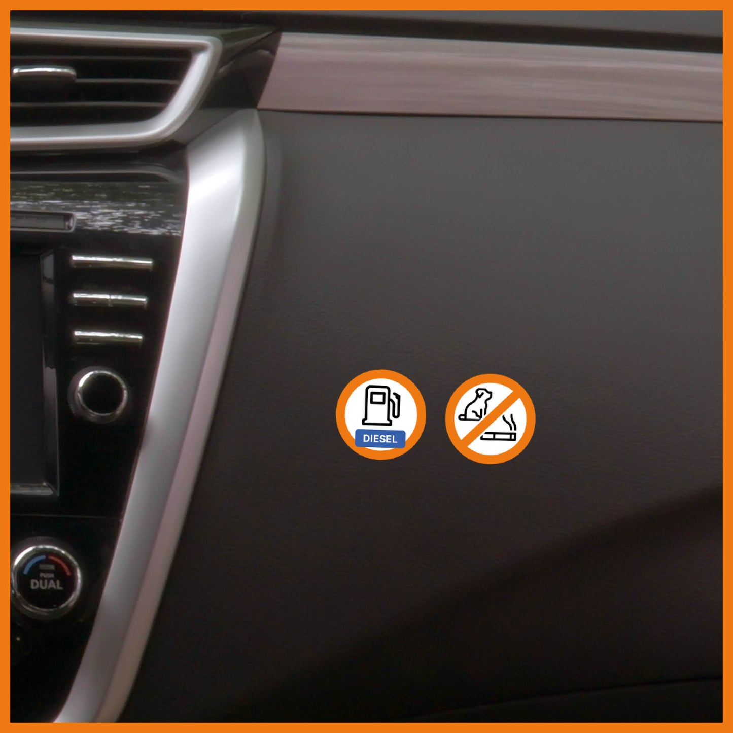 Sticker 'Niet roken + Geen dieren' (5 stuks)