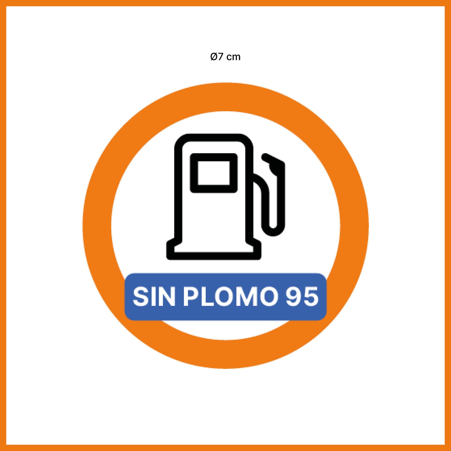 Pegatina gasolina (5 uds.)