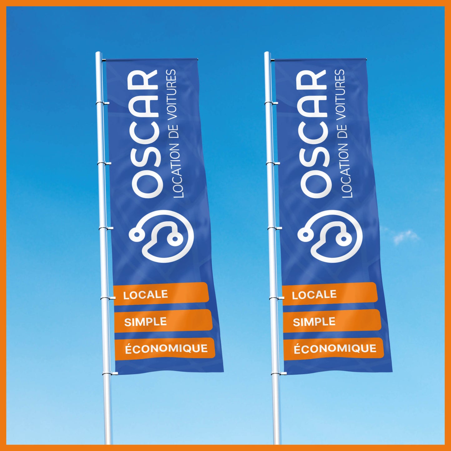 Drapeau bannière 1 x 4