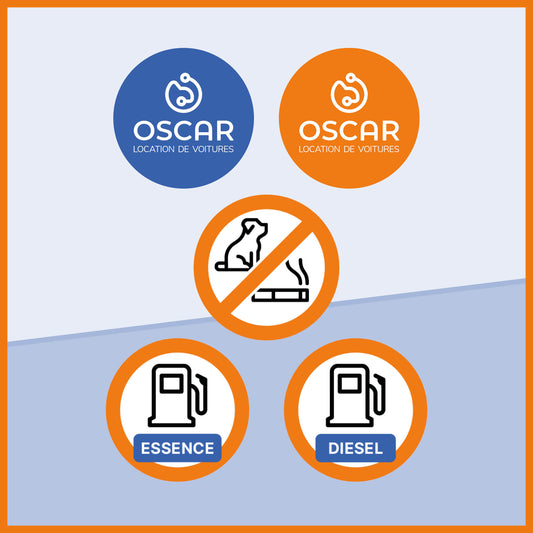 Sticker package 10 cars - BE French