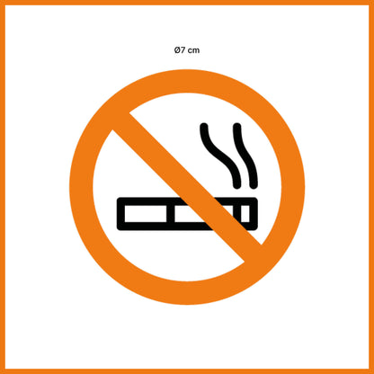 No smoking sticker (5 pieces)