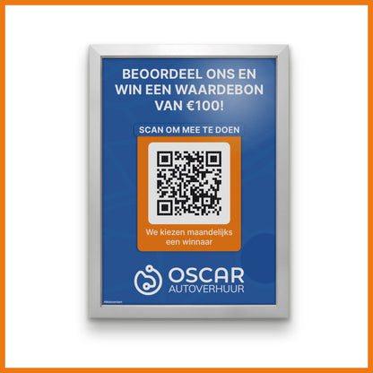 Reviewbord met QR