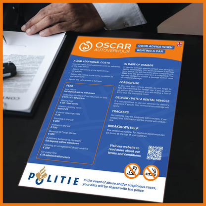 Bord ‘Voorkom kosten’ – A3