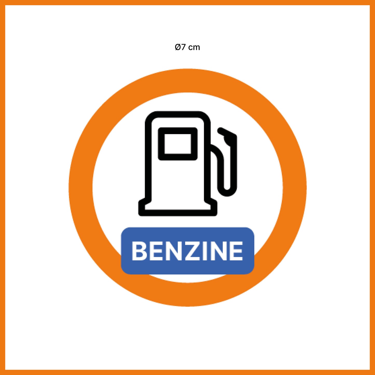 Benzinesticker (5 stuks)
