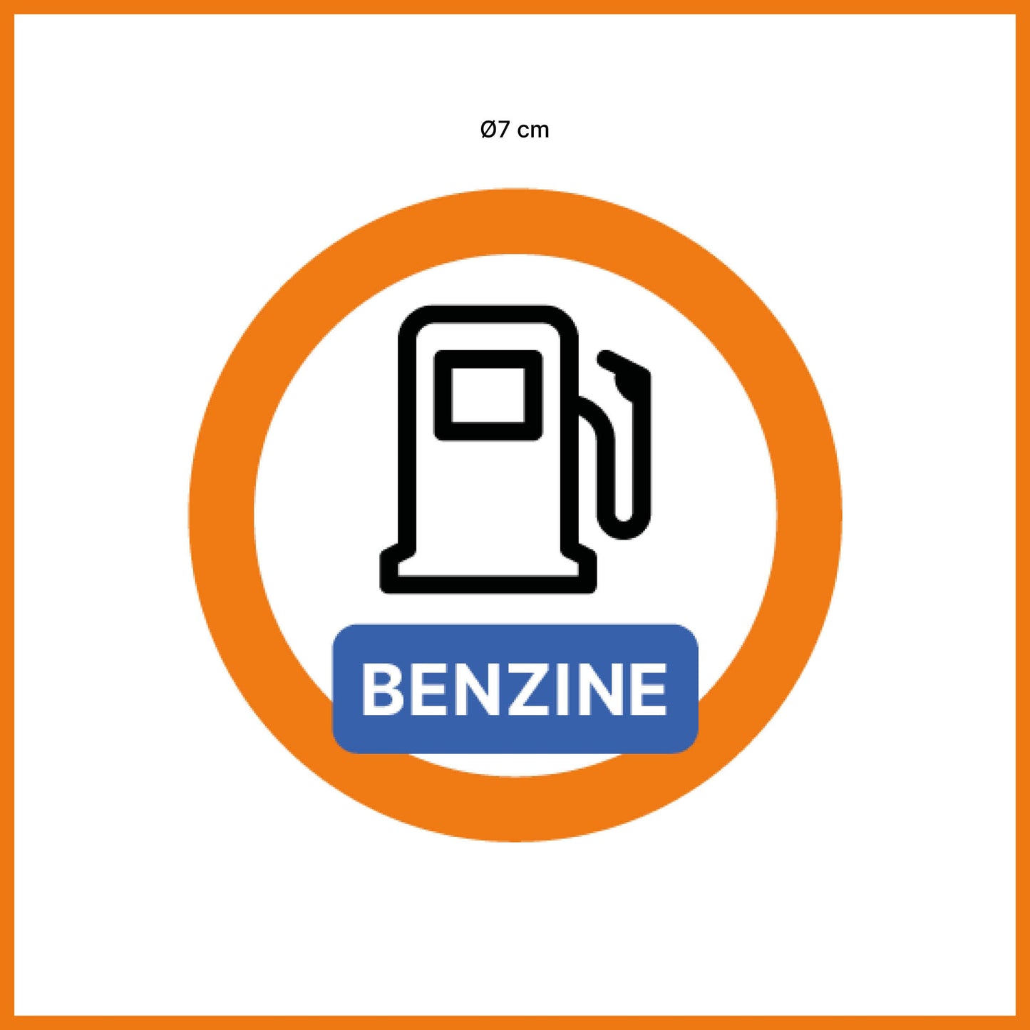 Benzinesticker (5 stuks)