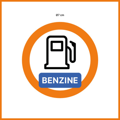Benzinesticker (5 stuks)
