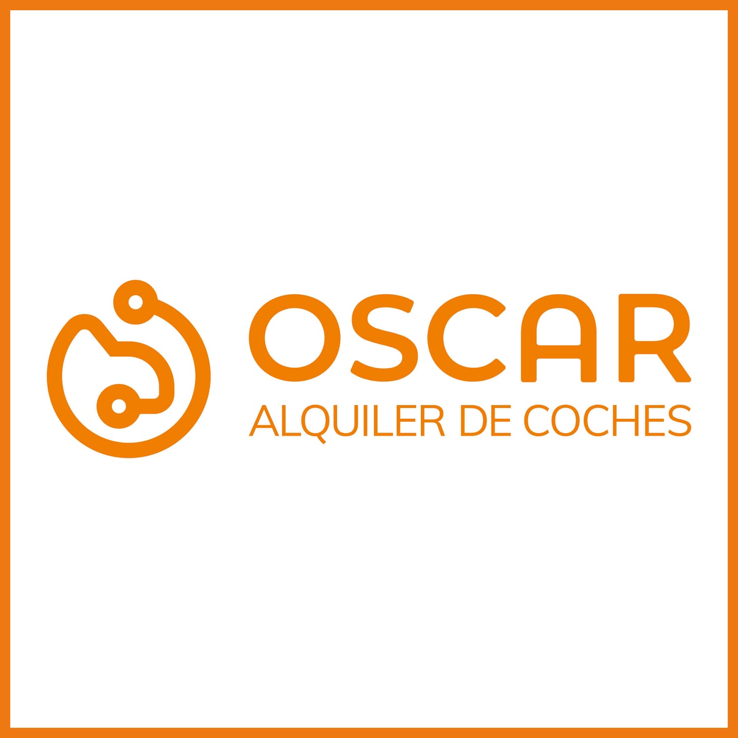 Pegatina con logo naranja