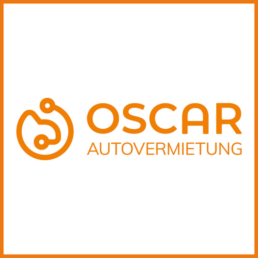 Logo-Aufkleber orange